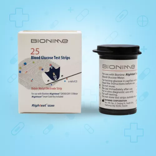 نوار تست قند خون بایونیم 25 عددی